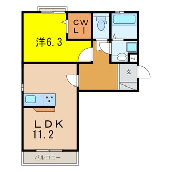 間取図 マーナ住吉