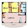 Joie M deux 2LDKの間取り