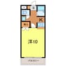 イーストノーヴァ 1Kの間取り