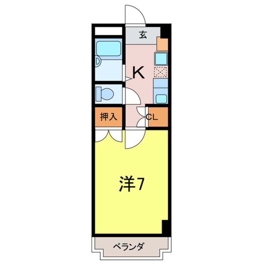 間取図 パレス三宝