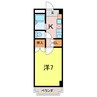 パレス三宝 1Rの間取り