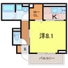 Serena 1Kの間取り