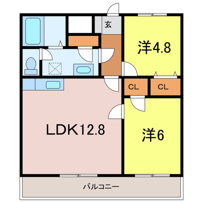 間取図 ベルコート昭和