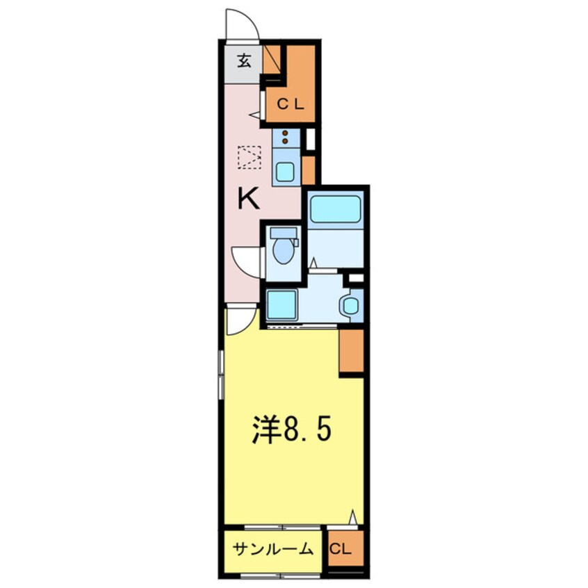 間取図 クレールすぎやま　Ⅱ