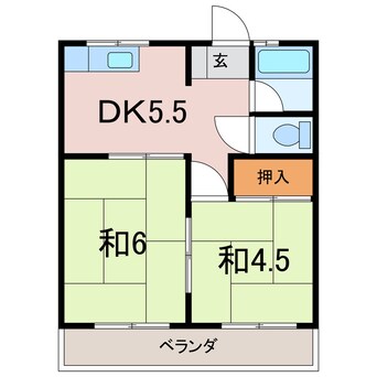 間取図 コーポ本郷