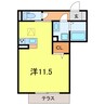 GRAND　D-ROOM上重原 1Rの間取り