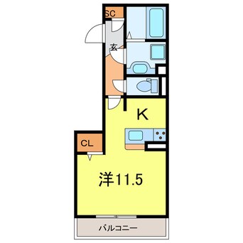 間取図 GRAND　D-ROOM上重原
