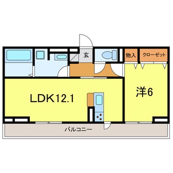 間取図 ヒュッゲ大山