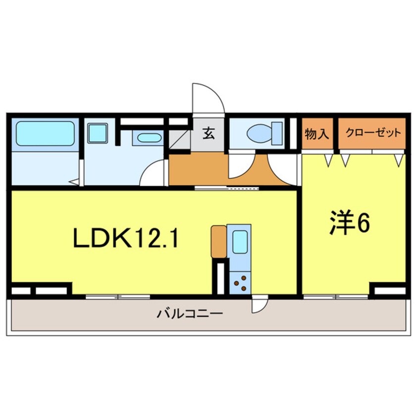 間取図 ヒュッゲ大山