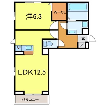 間取図 ヒュッゲ大山