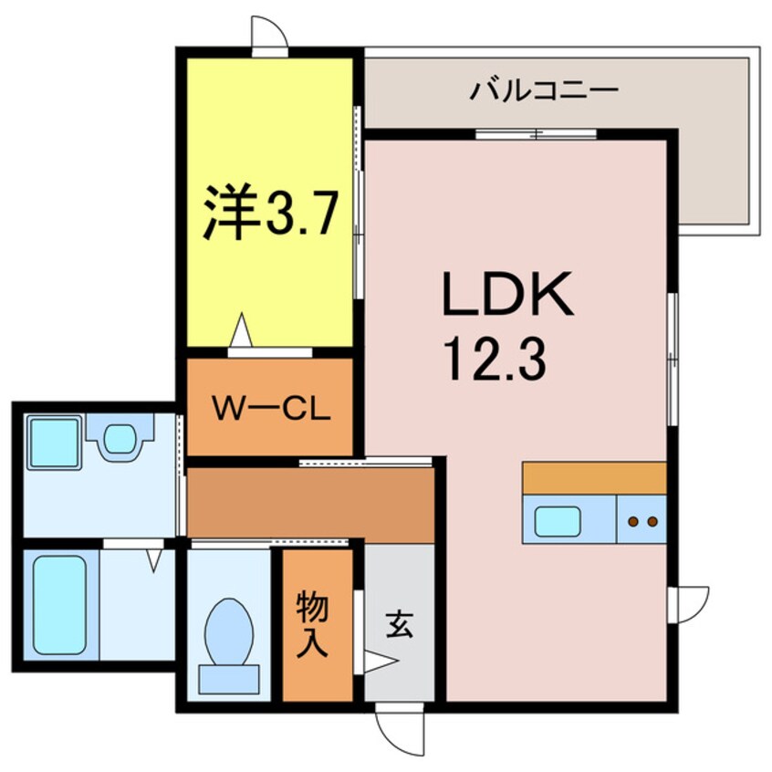 間取図 HIIRAGI善明町