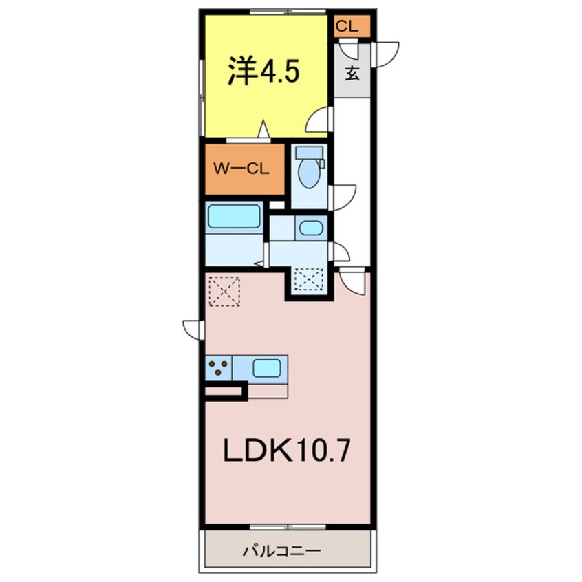 間取図 仮）D-Square大和町