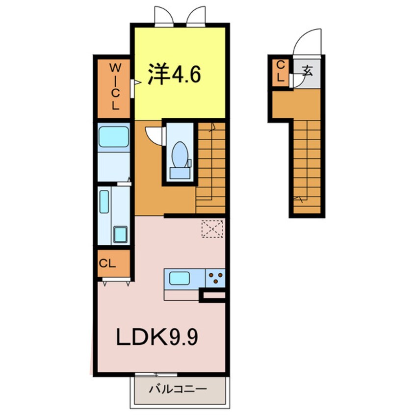 間取図 仮称）DーROOM刈谷市小山町