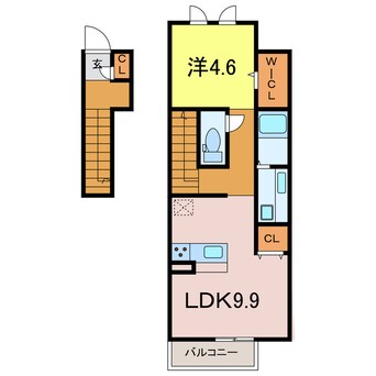 間取図 仮称）DーROOM刈谷市小山町