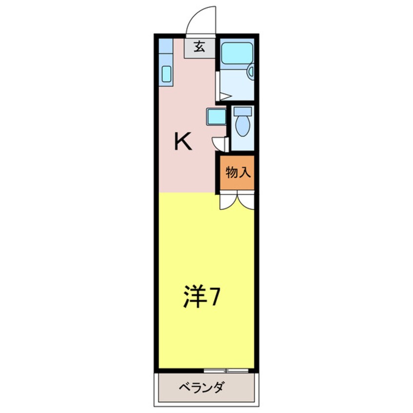 間取図 チェリーハイムD