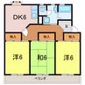 衣浦マンションC棟 3DKの間取り