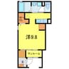 サンライズ24 1Rの間取り