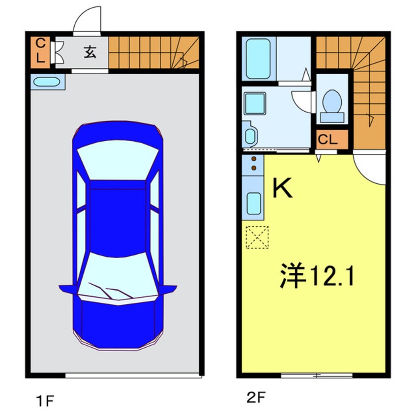 間取図 Garege　Villa　西岡崎