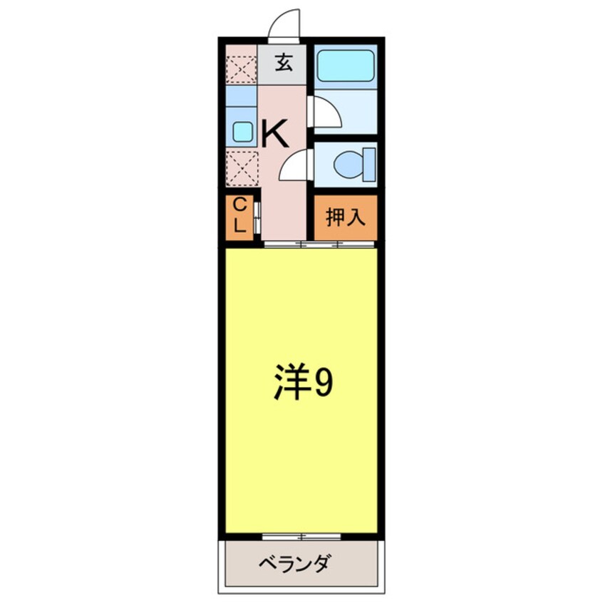 間取図 パレスはちまん
