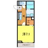 アーバン・ベース 1Kの間取り