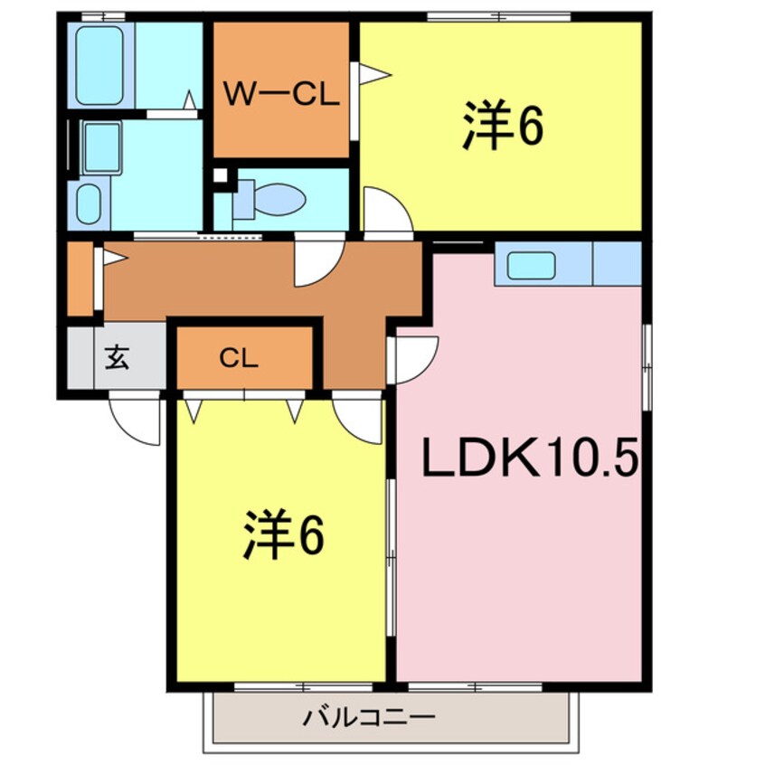間取図 セジュールあいりすA