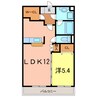 雅 1LDKの間取り
