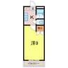 パレス松栄 1Kの間取り