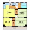 グリーンハイツ 3DKの間取り