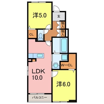 間取図 フィオーレカスミⅡ
