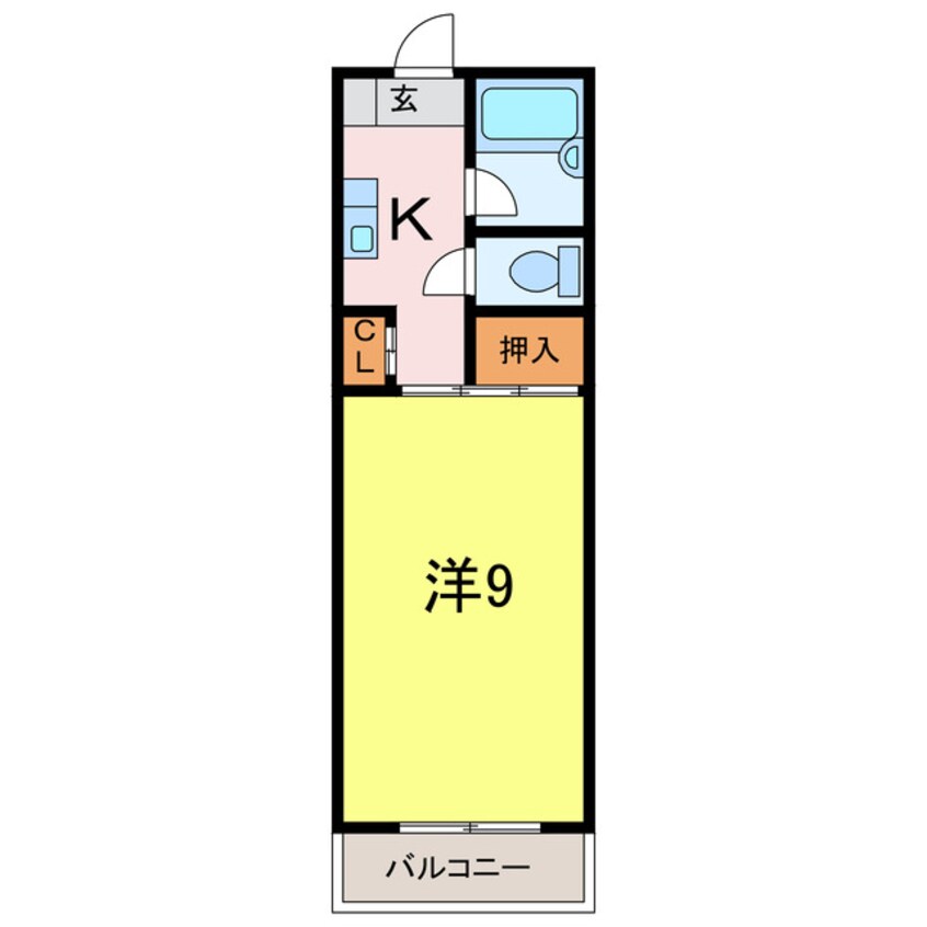 間取図 パレスハート　B棟