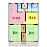 南根ハイツ 3DKの間取り