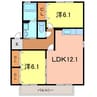 ブリエ21 2LDKの間取り