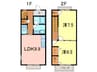 セントヴィラージュ八橋Ａ 2LDKの間取り
