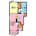 ラルジュⅠの間取図