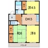 バロン幸定野 3DKの間取り