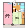グランブルー 1LDKの間取り