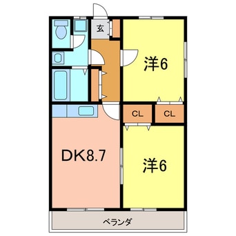 間取図 ハイツＴ＆Ｋ