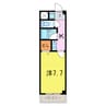 愛教マンション 1Kの間取り