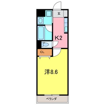 間取図 コモンガル小垣江