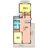 ロイヤルグリーン 2LDKの間取り