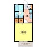 ケーナ保田 1Kの間取り
