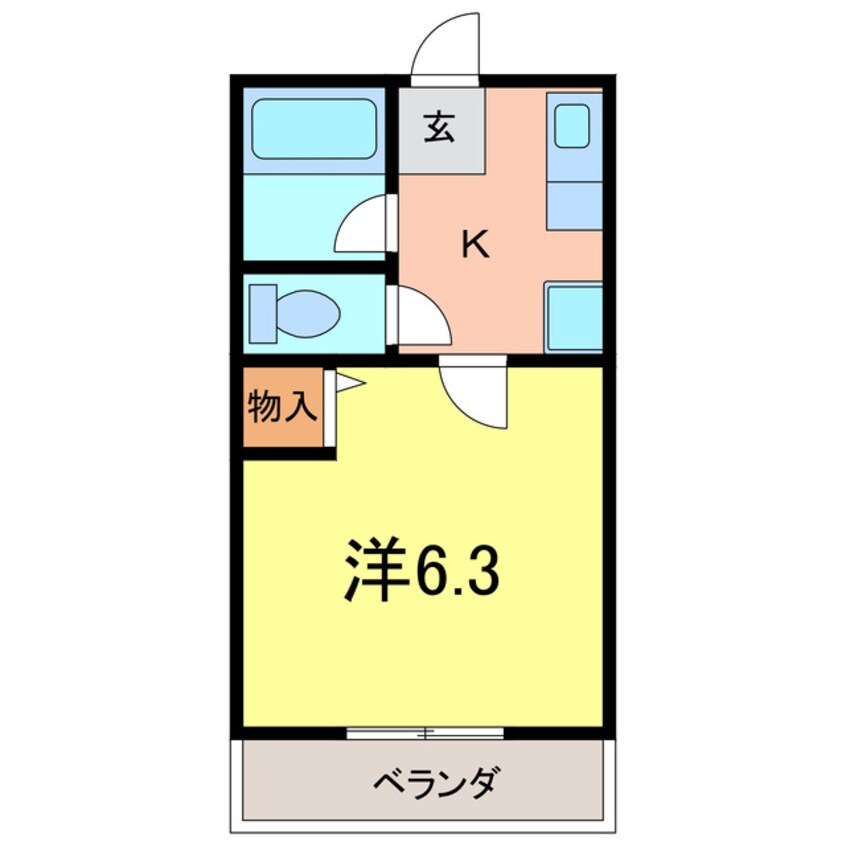 間取図 シティハイム的場