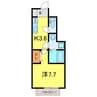 名鉄三河線/新川町駅 徒歩12分 1階 築浅 1Kの間取り