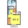 セジュール今池 1Rの間取り