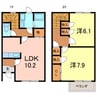 パークハイムＡ 2LDKの間取り