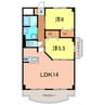 アヴァンセＭ 2LDKの間取り