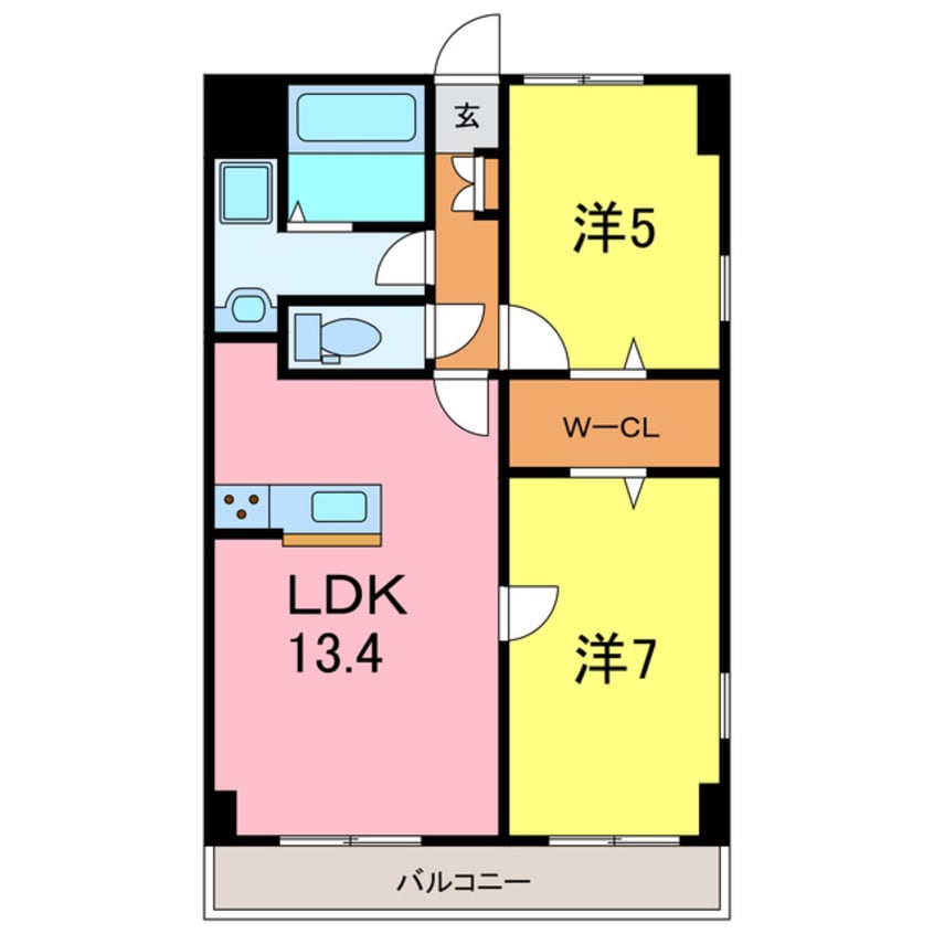 間取図 グランドールⅢ