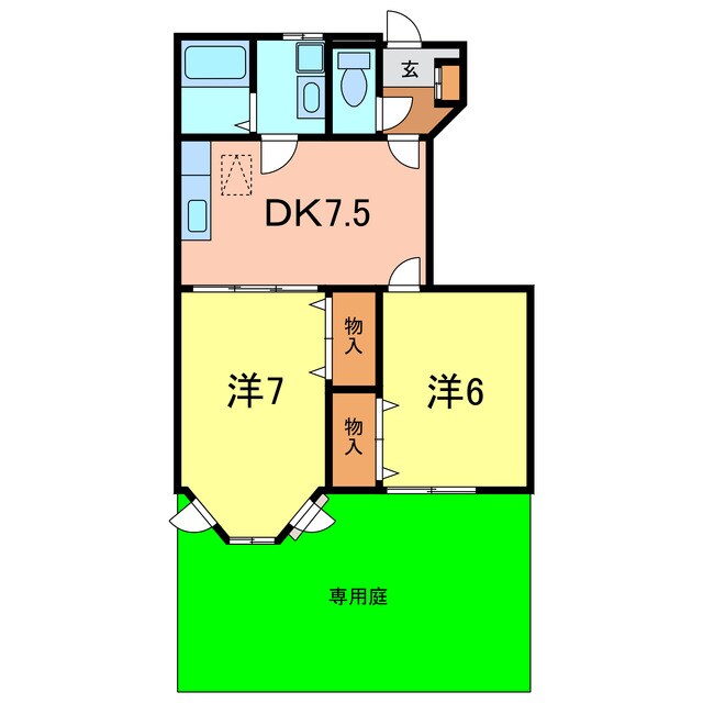 間取り図 エステート・ヒルズ１番館