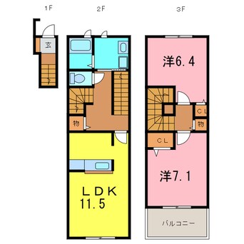 間取図 ボンジュルネ