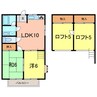 コーポラスノベルティ　B棟 2LDKの間取り